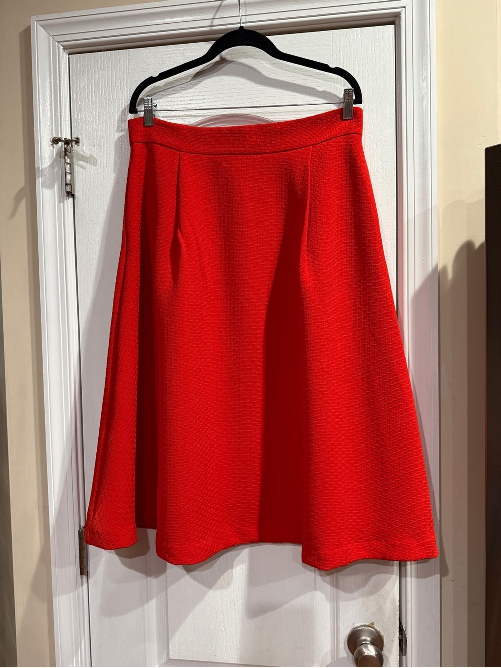 New York & Company Bright Red A-Line Skirt